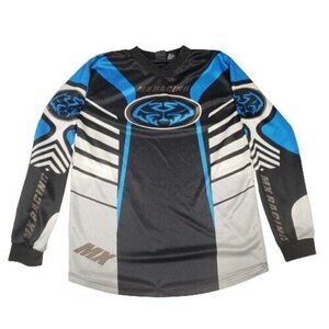 MTX Motocross Jersey Shirt Boy’s XL Black Blue White Gray Pullover BMX Dirt Bike